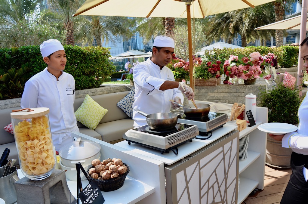 Chefs cooking food